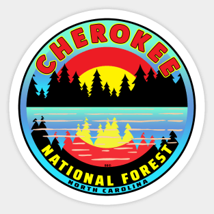 Cherokee National Forest North Carolina Park Tennessee Sticker